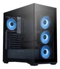 GABINETE GAMER EVOLABS PROGRESSION X4 FAN ARGB BLACK EVO-305AB