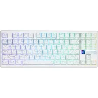PERIFERICOS TECLADO INALAMBRICO AULA F87 PRO V2 WHITE + WHITE CONTOUR SWITCH STAR VECTOR GAMER MECANICO