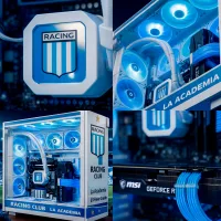 PC Armada Gamer Personalizada Racing Ryzen 7 8700F /Cooler /RTX 5060 Ti /B850 /32GB /2TB /Gabinete /Fuente 750W 80P