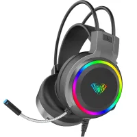 Perifericos Auricular Aula S608 Usb RGB Black Gamer