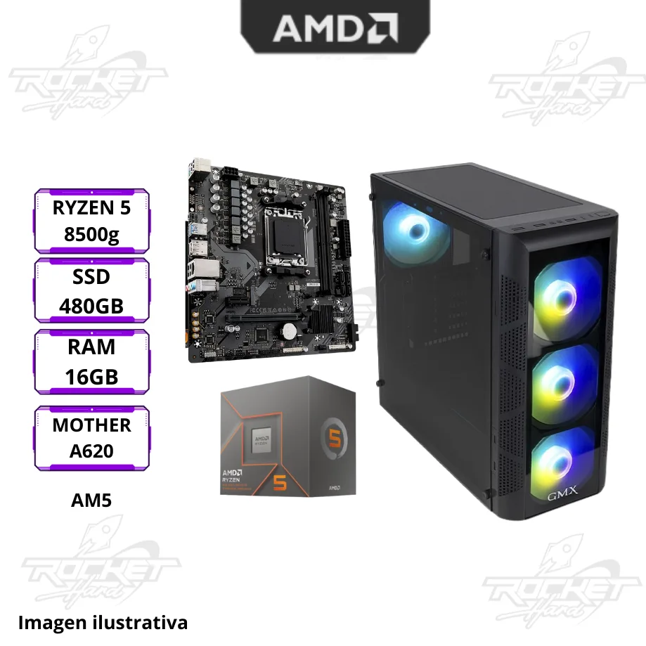 Pc Promo Ryzen 5 8500g Am5 - 16gb - 480gb