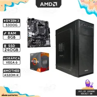 Pc Rocket Ryzen 3 5300g - 8 Gb Ram - 240gb - Kit Gabinete