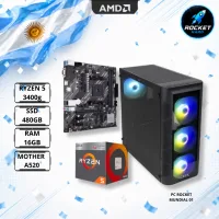 Pc Ryzen 5 3400g-16gb+480gb+gabinete Rgb+wifi
