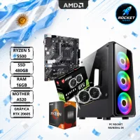 Pc Ryzen 5 5500-a520m-k-16gb-480gb-2060s-750w+gabinete Rgb