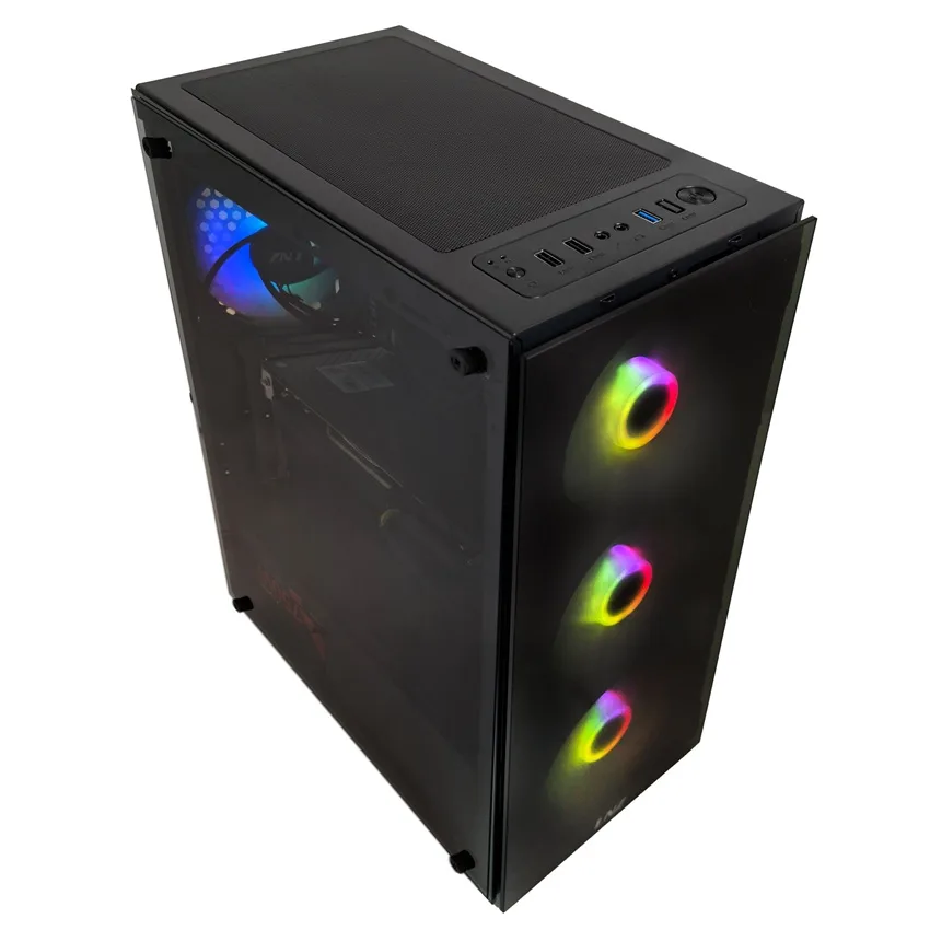 Gabinete LNZ Y10 4 Fan ARGB Vidrio Templado