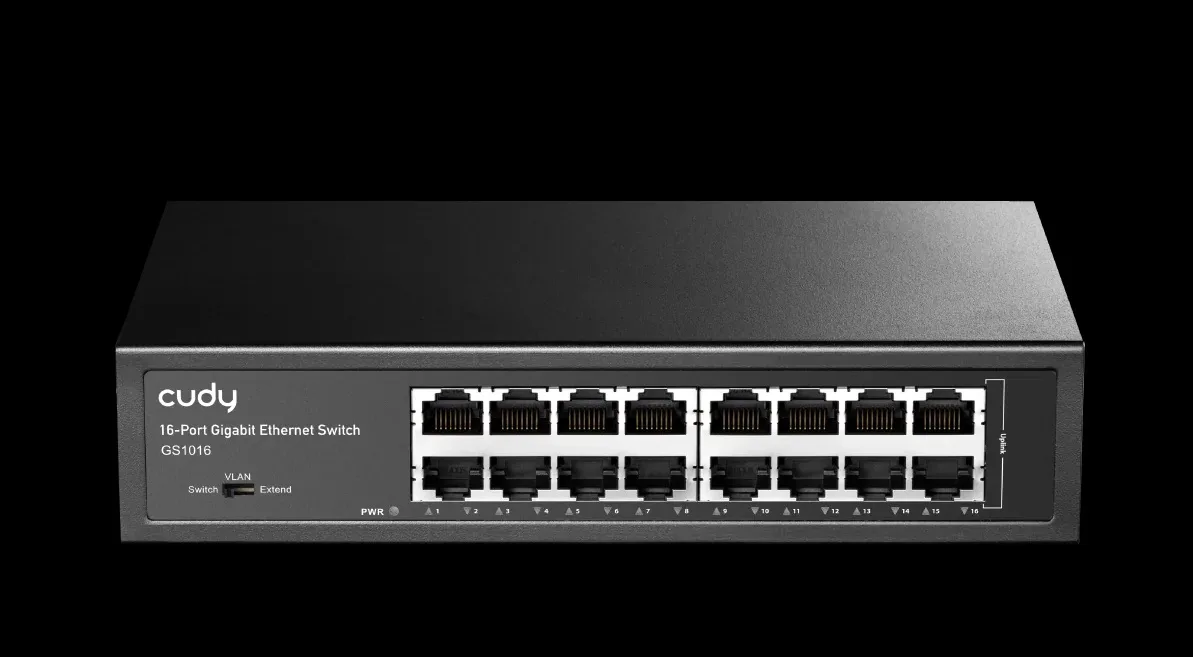 Switch 16 puertos Cudy GS1016 Lan Gigabit 1000 MBPS Rackeable