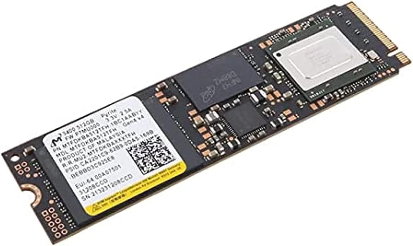 SSD 512 GB M2 NVME Micron 4200 MBPS OEM sin caja