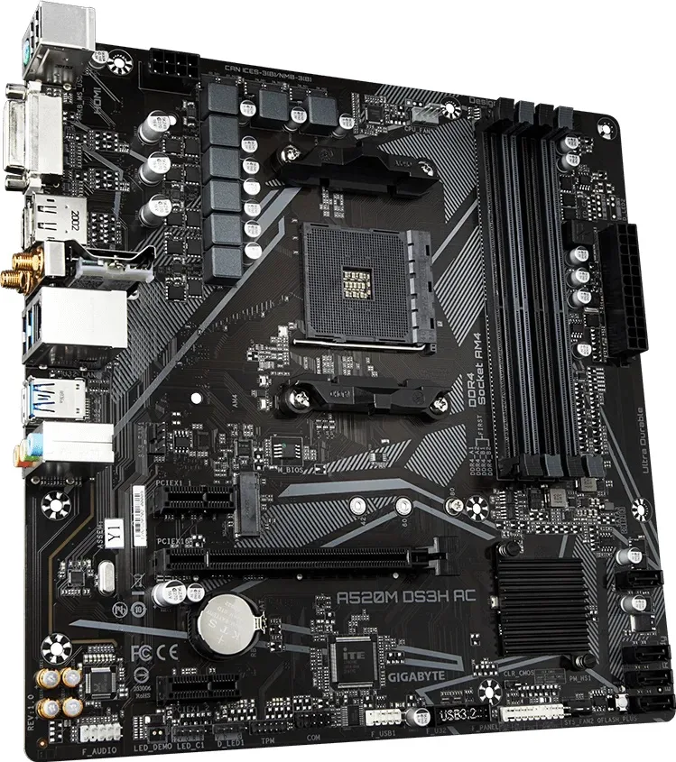 Gigabyte A520M DS3H AC WiFi AM4