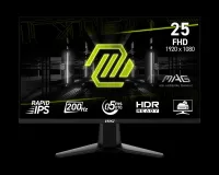Monitor MSI 25 pulgadas MAG 225F E20 FHD 1080p 200 Hz Rapid IPS 0.5 ms HDMI DP