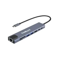 Hub 8 en 1 Kelyx USB C a USB a RJ45 HDMI USB A micro SD