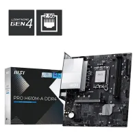 MSI PRO H610M-A DDR4 Intel 12va 13ra 14ta gen