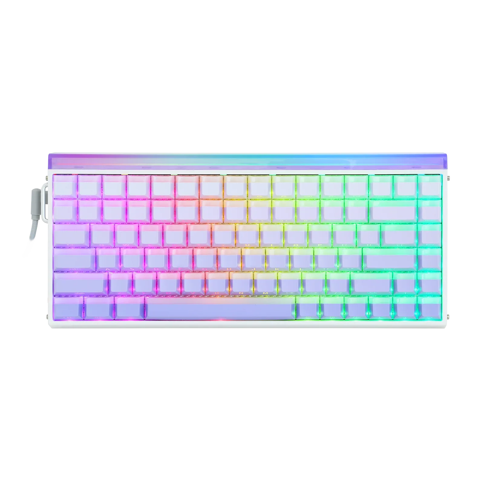 Periféricos Teclado Gamer Aula Hero 84HE Purple Gradient Lighthouse SW King Gamer Magnetico