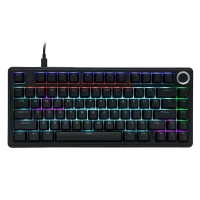 Periféricos Teclado Gamer Aula F75 Black 75% Sw Red RGB Tipo C