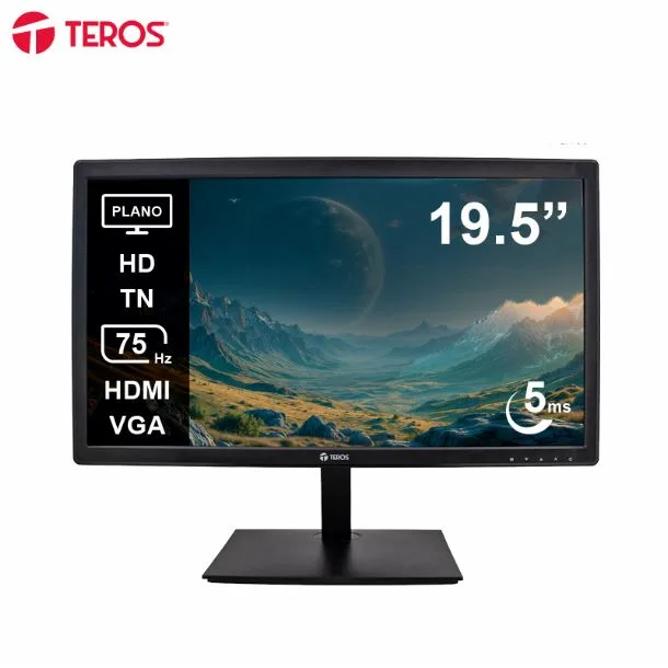 Monitor Teros TE-1916S 19.5 Plano TN HD (1600x900) 75Hz 1ms Ficha USA