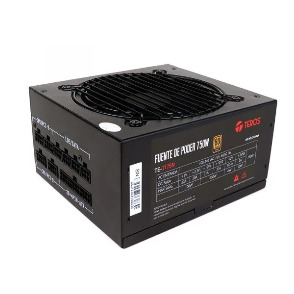Fuente Teros TE-7175 750w 80 Plus Gold ATX Modular