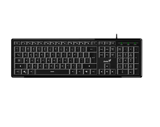 TECLADO RETROILUMINADO GENIUS SLIMSTAR 820 CON CABLE