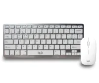 Teclado y Mouse INT.CO   Bluetooth – Portable y Recargable – RDKM-908  Plateado !
