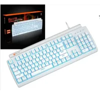 Teclado Gamer Mecánico Meetion MT-MK600RD RGB Switch Red QWERTY Blanco
