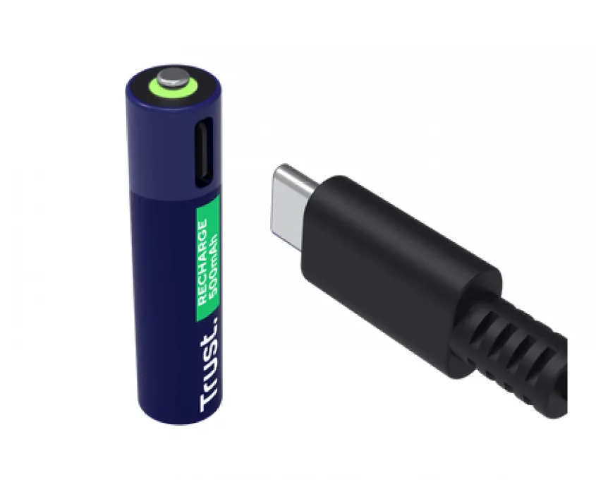 PILAS AAA RECARGABLES USB-C TRUST X4