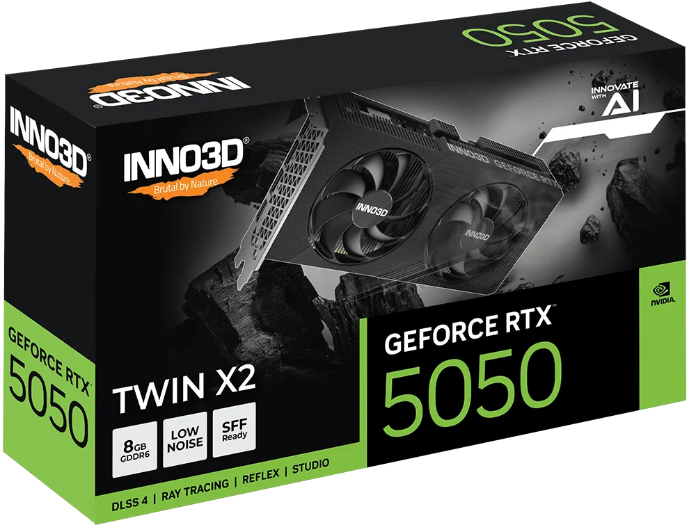 PLACA DE VIDEO INNO3D GEFORCE RTX 5050 8GB TWIN X2 GDDR6