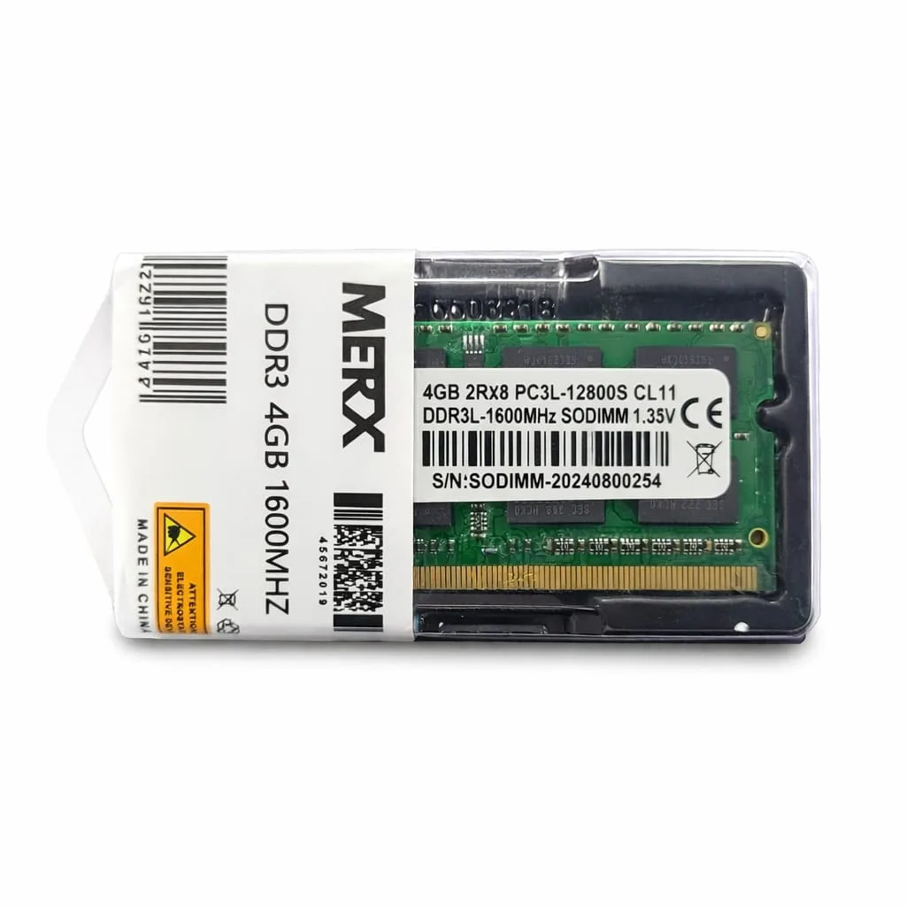 Memoria Ram Merx 4gb Ddr3 Sodimm 1600mhz 1.35v