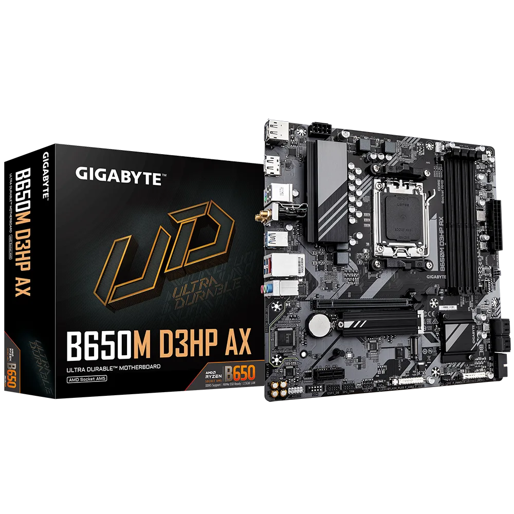 Motherboard Gigabyte B650m D3hp Ax Amd Ryzen Am5 Ultra Durable 