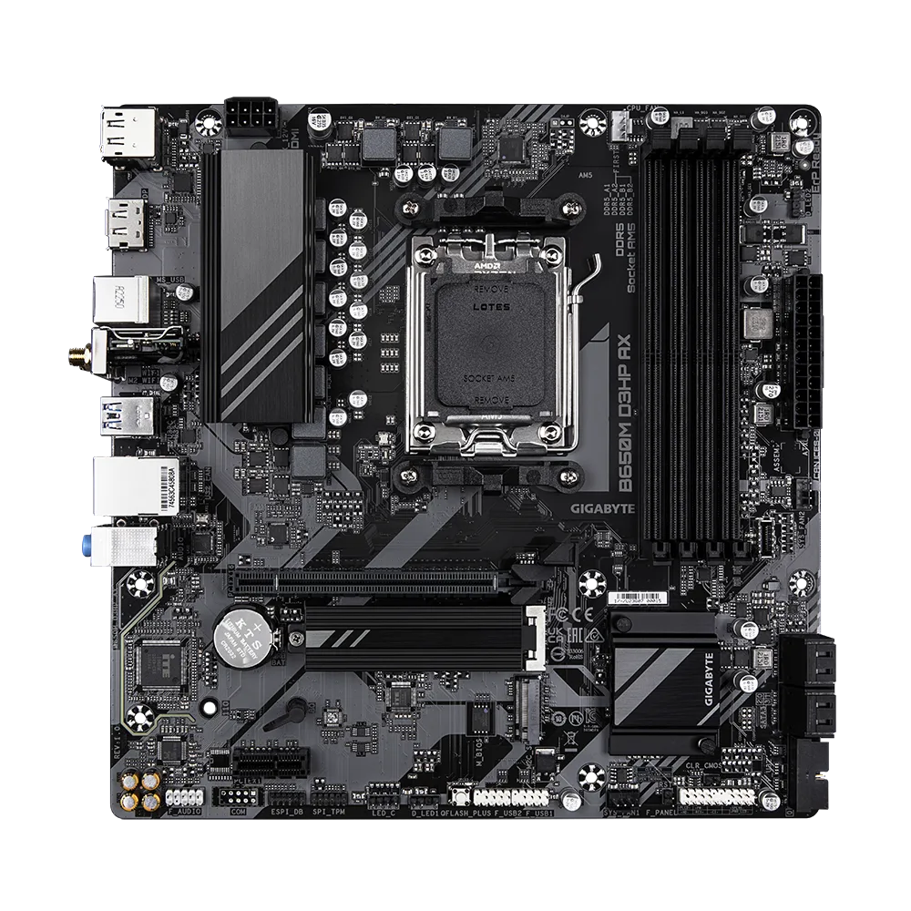 Motherboard Gigabyte B650m D3hp Ax Amd Ryzen Am5 Ultra Durable 