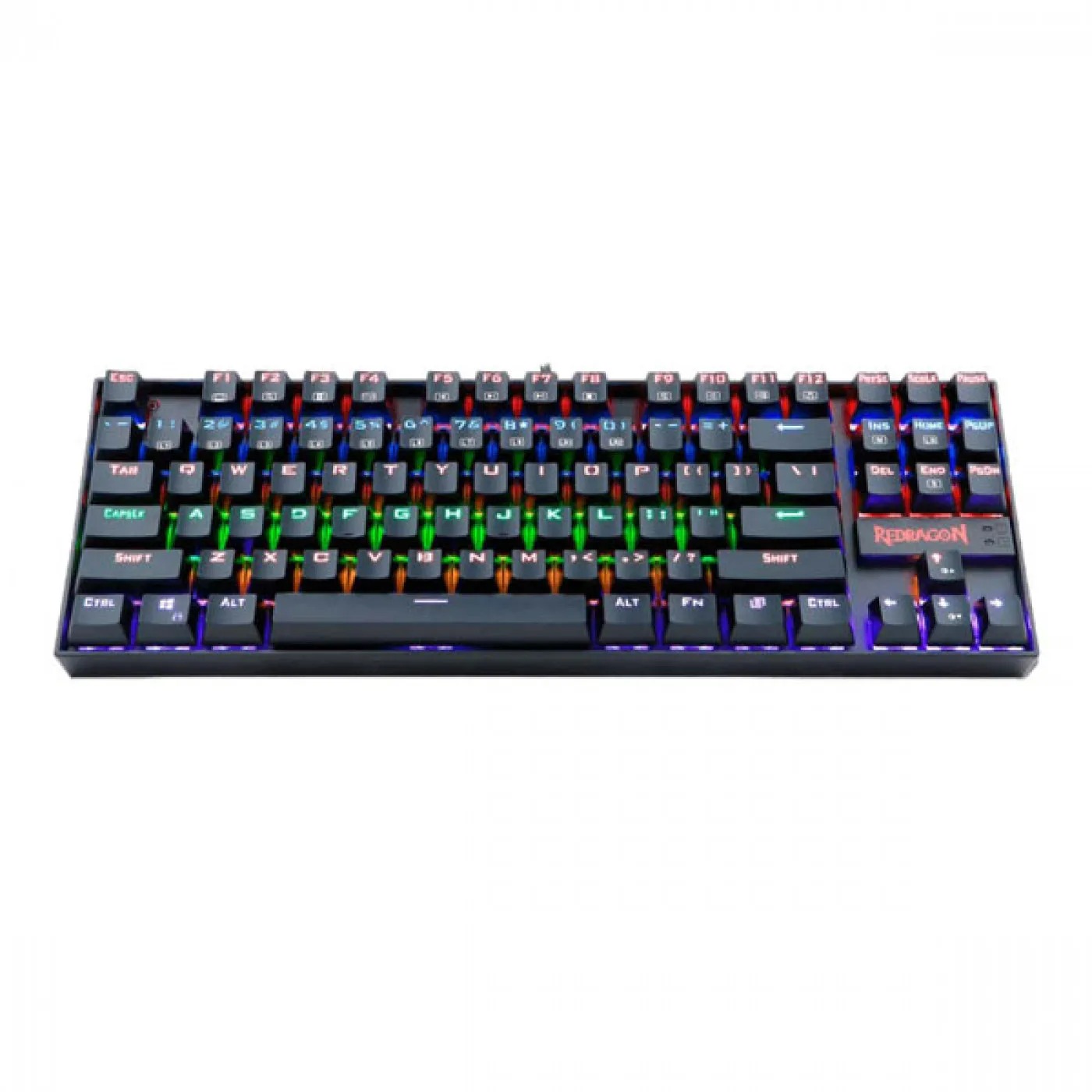 Teclado Redragon K552 Kumara 2 Rainbow Red Switch Mecanico 