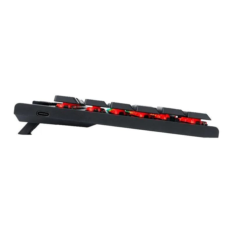 TECLADO REDRAGON HORUS RGB K619 NEGRO SWITCH RED INTERCAMBIABLES LOW PROFILE