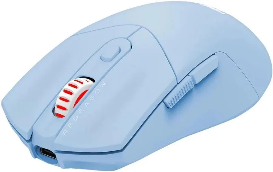 Mouse Gamer Inalambrico Redragon St4r M917 Azul 26.000dpi Sensor Alta Precision Ergonomico 6 Botones Programables 63gr Tri Modo 2.4ghz Bt