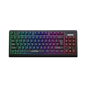 Teclado Gaming Mecanico Marvo Tkl Kg607 Iluminado Rgb Blue S¨p