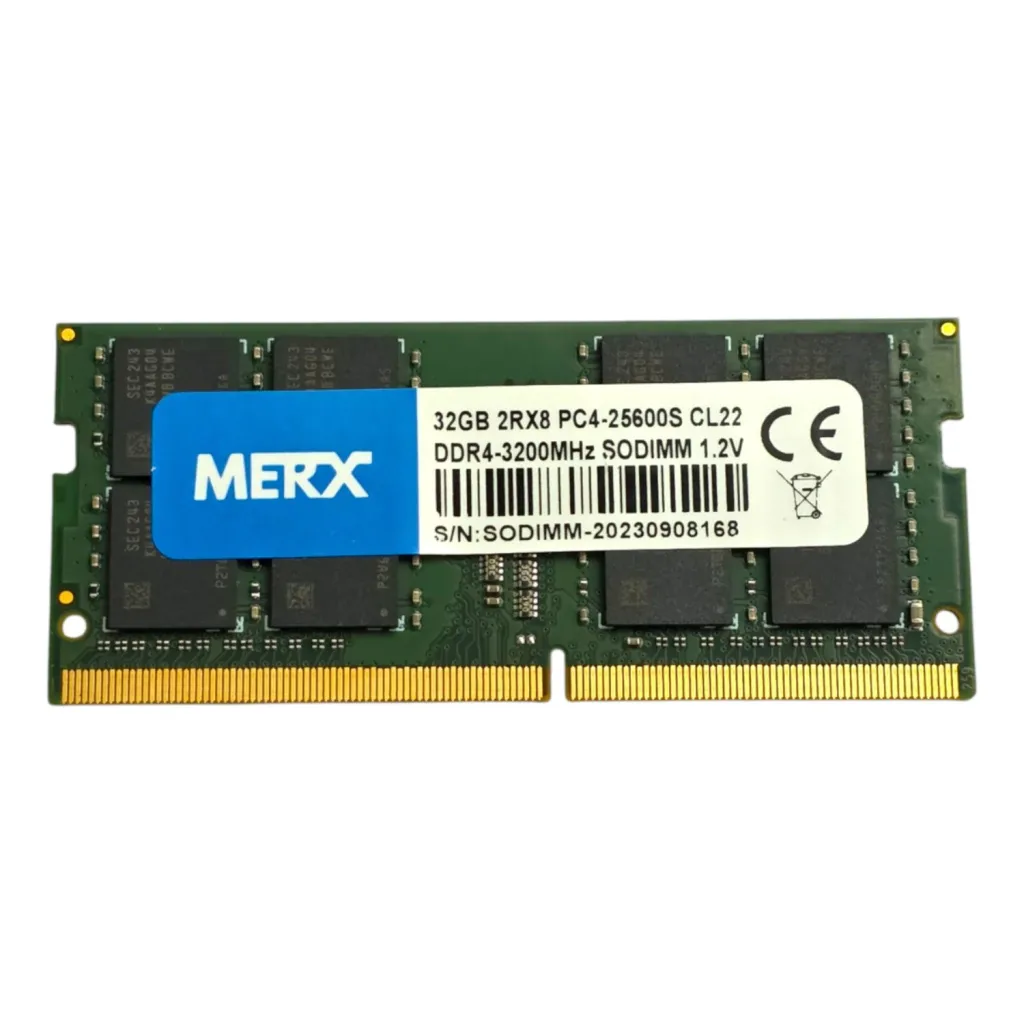Memoria Ram Merx Sodimm 32gb Ddr4 3200mhz Cl22 Pc4-25600s