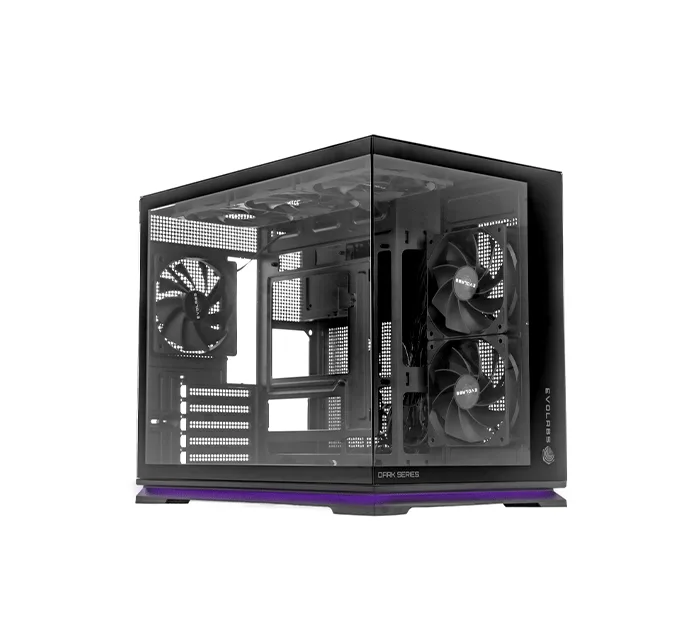 GABINETE GAMER EVOLABS LUMA DARK EVO-315MB C/F MICRO ATX