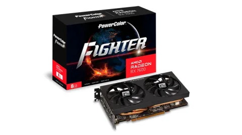 Placa De Video Powercolor Figther Rx 7600 Oc 8gbamd Radeon