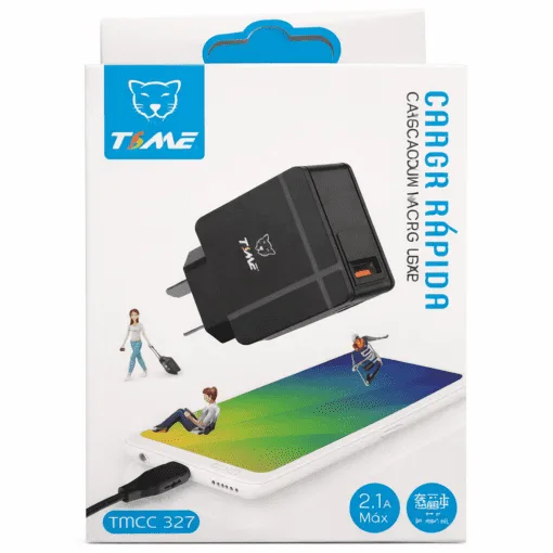 Cargador 3.1 Micro USB Carga rápida + Cable Micro USB Desmontable Time TMCC 327
