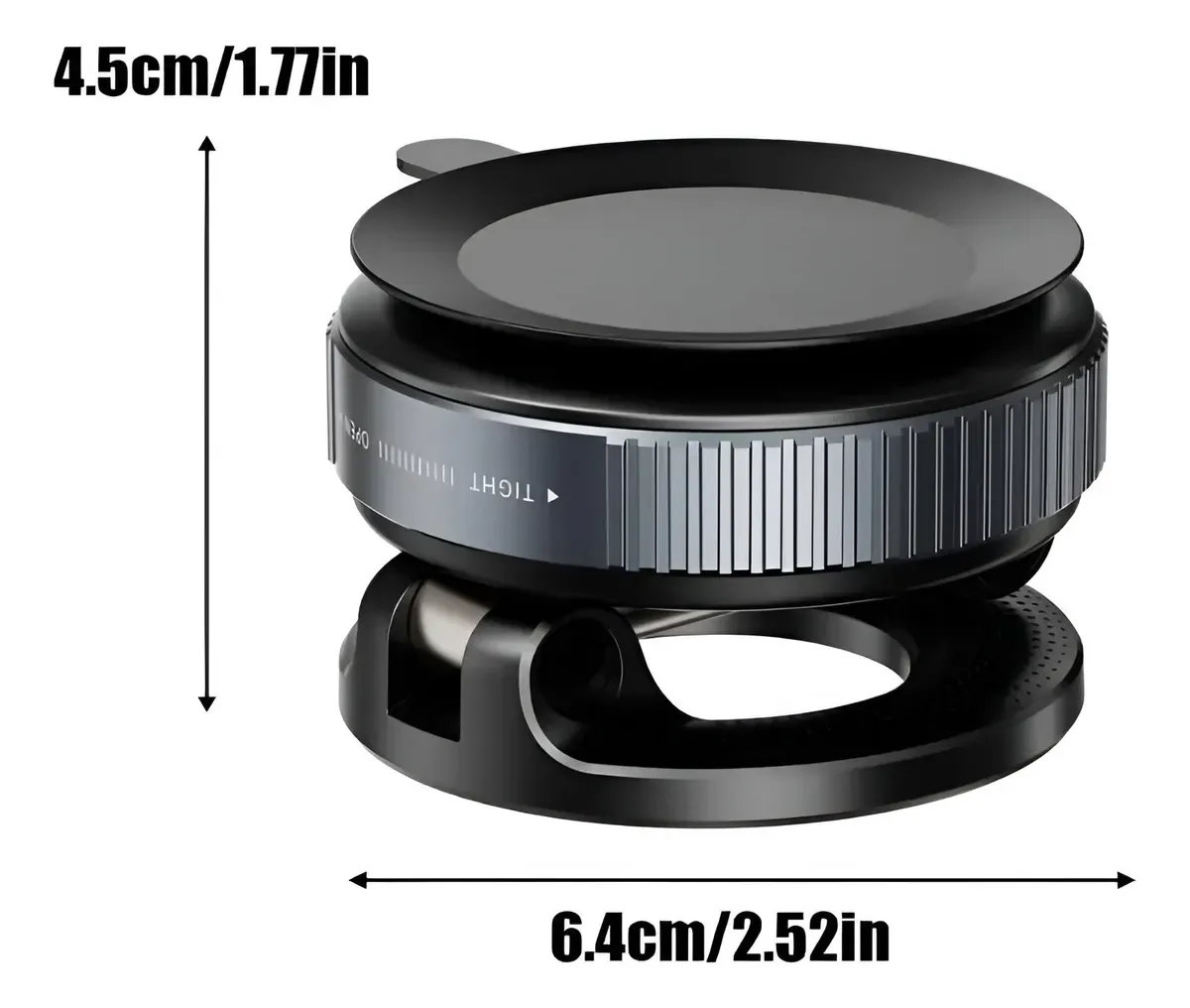 Soporte Magnético Celular Ventosa Giratorio 360 Ajustable