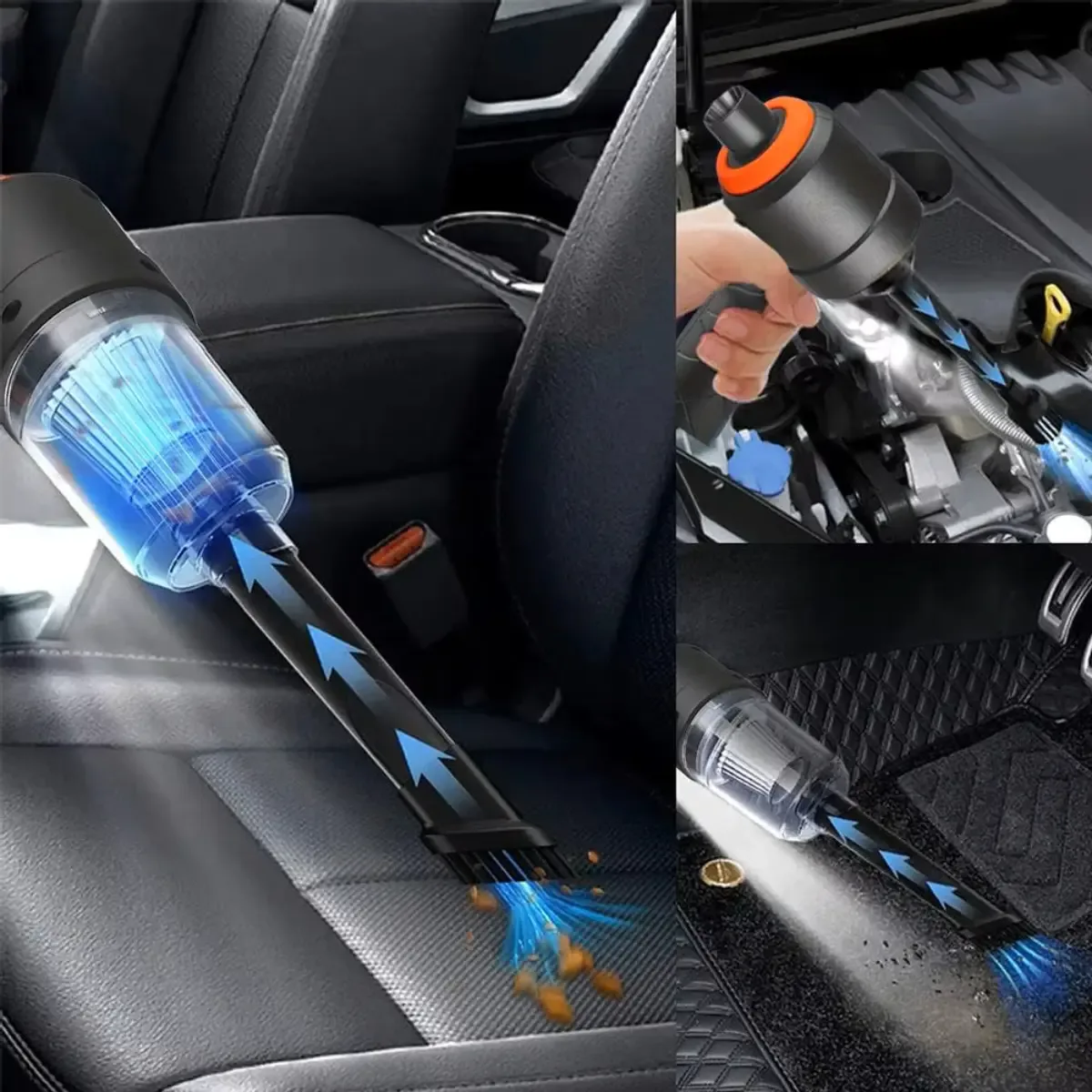 Aspiradora Inalámbrica Usb Para Hogar Auto 6 En 1 Portatil