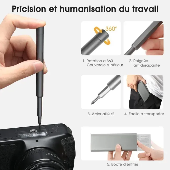 Kit Destornillador Precisión 48 En 1 Celular Pc Notebooks Lentes
