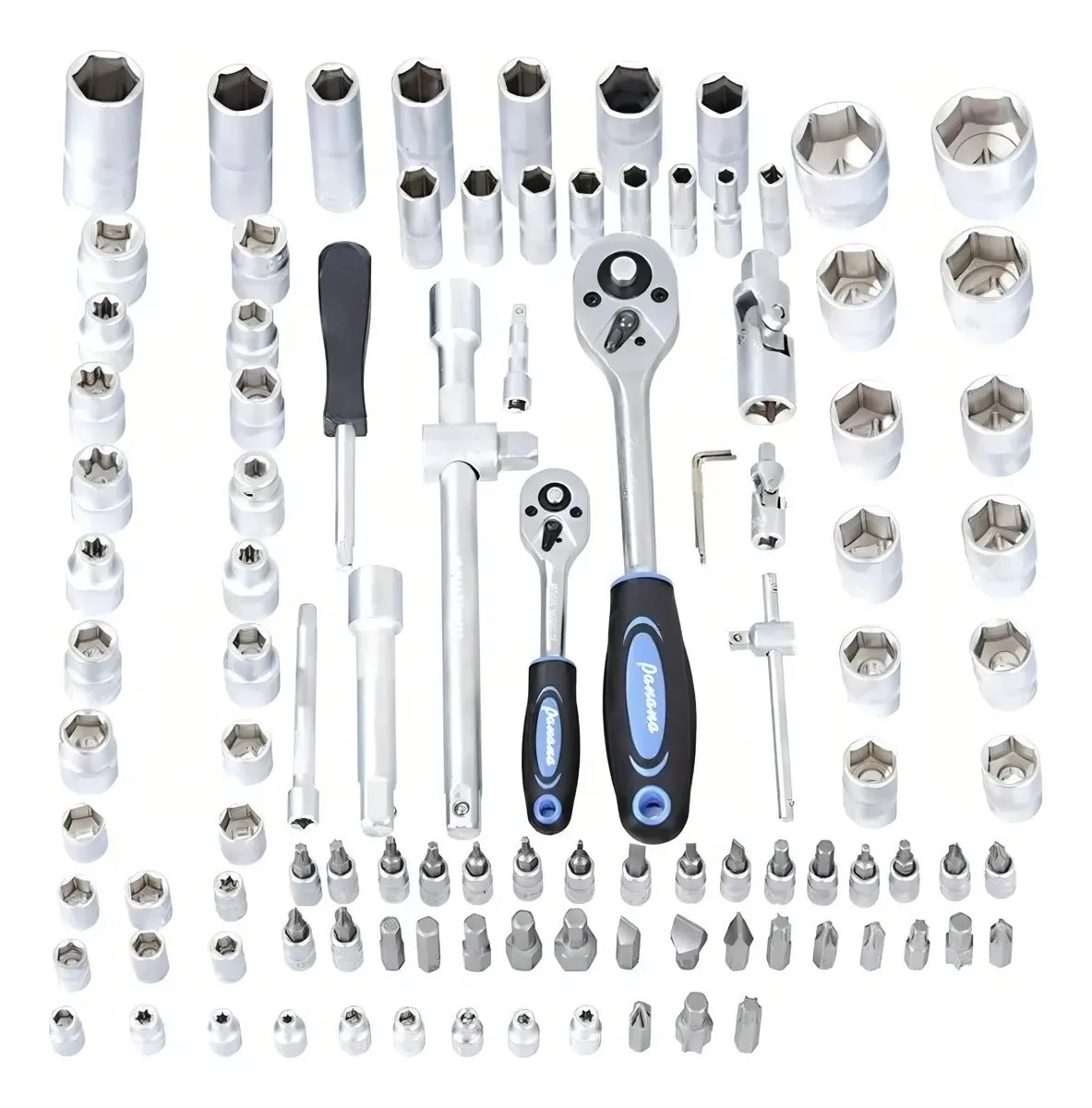 Set Juego De Llaves Tubos Crique Y Puntas Combinadas 108 Piezas