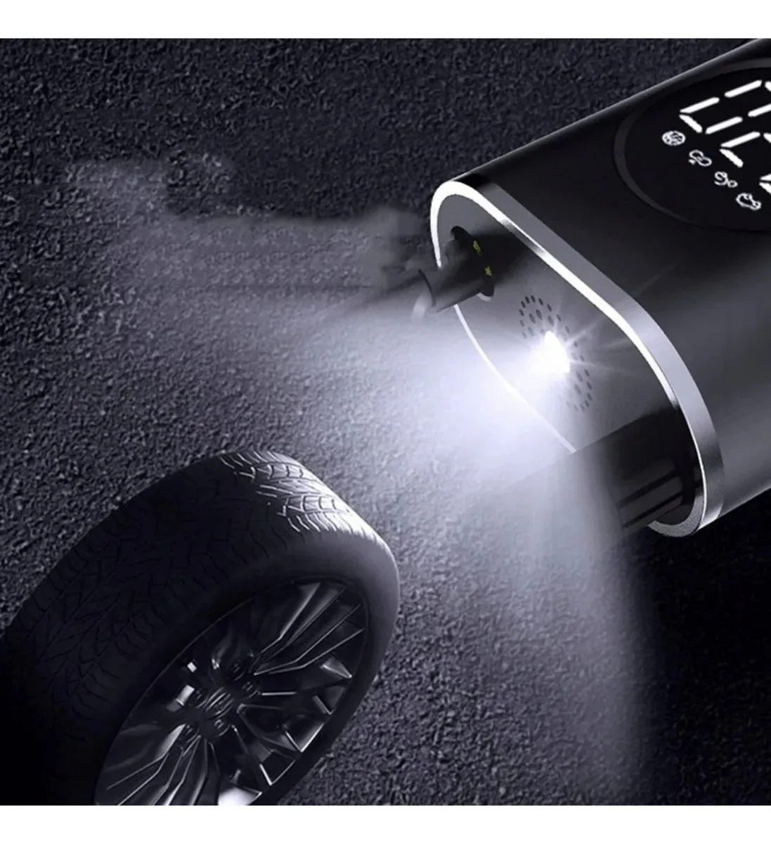 Compresor De Aire Portatil Inflador Recargable Auto Camioneta Bicicleta Moto Pelota Inflables