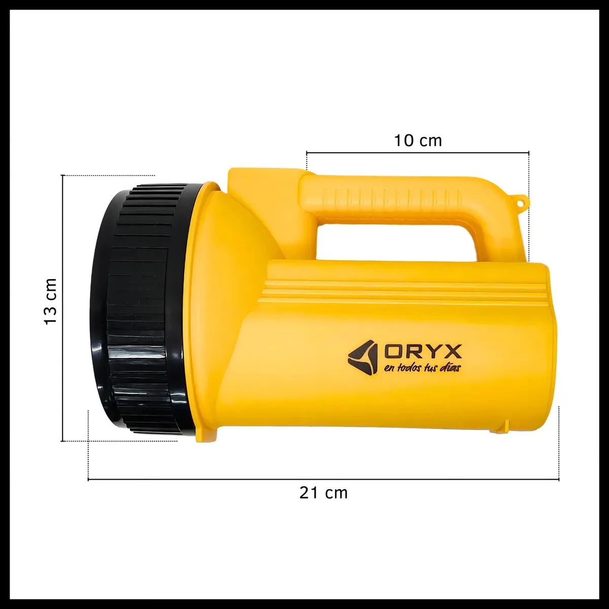 Linterna Recargable Led De Mano 10hs De Autonomía Portátil Linterna Amarillo