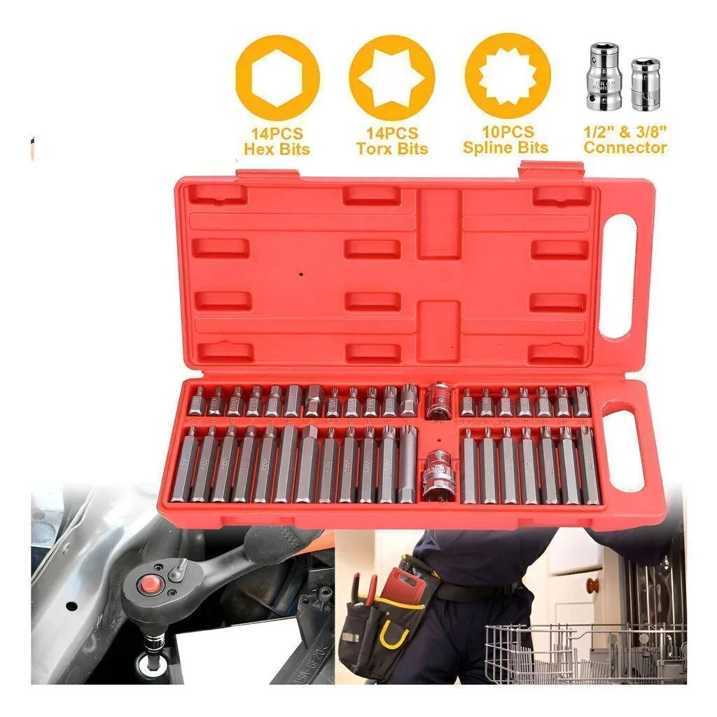 Juego Puntas Torx Allen 40 Piezas Set En Caja Multiestria