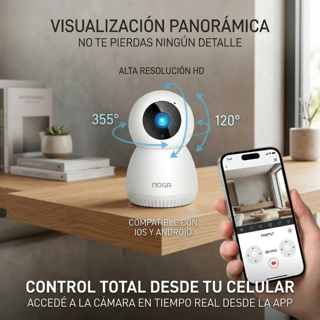 Camara De Seguridad Ip Wifi Inalambrica Nocturna Noga Ngw-11