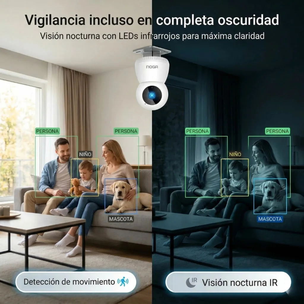 Camara De Seguridad Ip Wifi Inalambrica Nocturna Noga Ngw-11