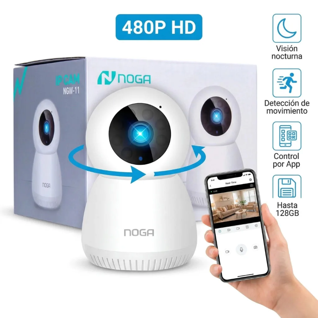 Camara De Seguridad Ip Wifi Inalambrica Nocturna Noga Ngw-11