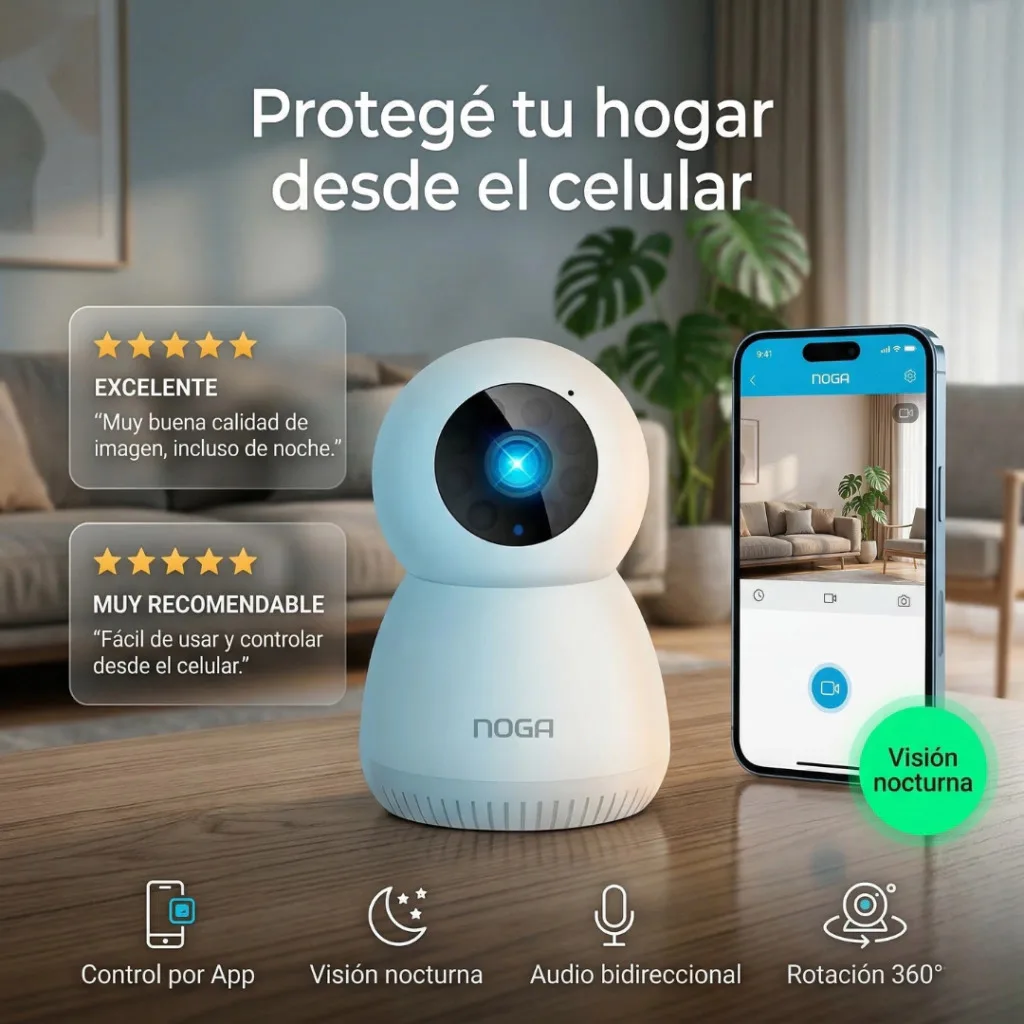 Camara De Seguridad Ip Wifi Inalambrica Nocturna Noga Ngw-11