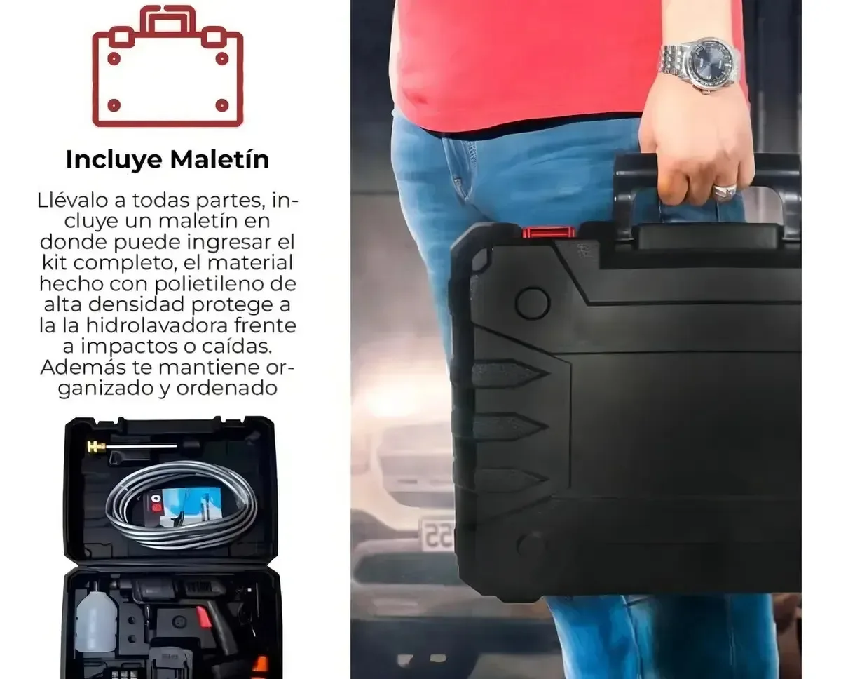Hidrolavadora Alta Presion De Mano Portátil Eléctrica 240w