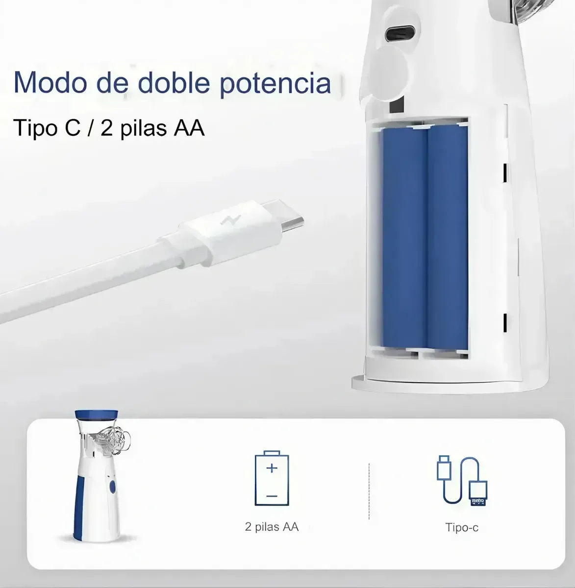 Nebulizador Ultrasónico Portátil Mesh Jsl W302 Niños Adultos