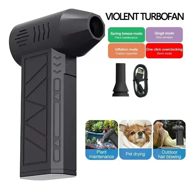 Soplador Portatil Inalambrico High Power 200w / 40a / 7.2v