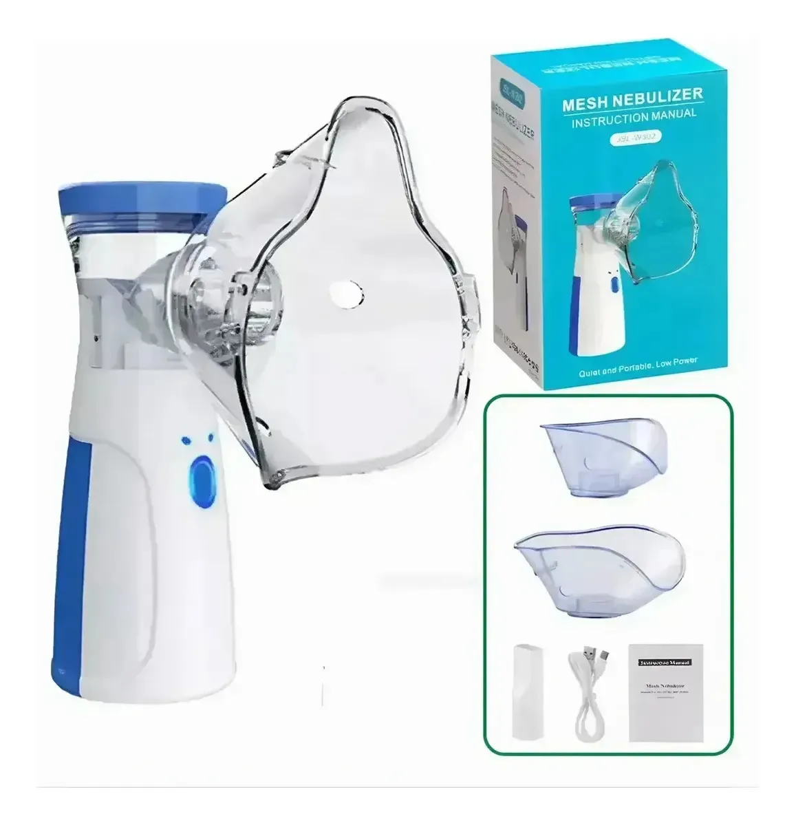 Nebulizador Ultrasónico Portátil Mesh Jsl W302 Niños Adultos